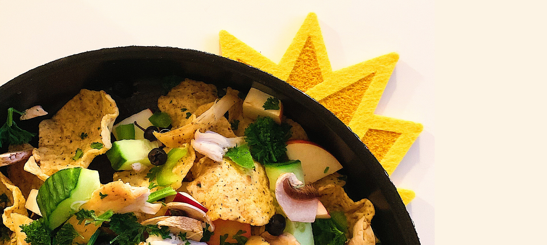 Nachos au poulet et légumes grillés - Les Zackardises Nachos au poulet et légumes grillés