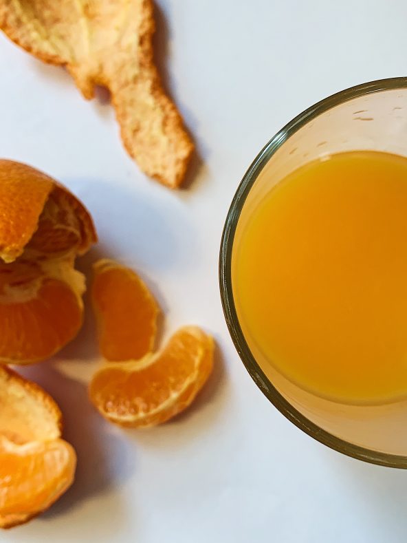 Jus d&rsquo;orange et clémentine