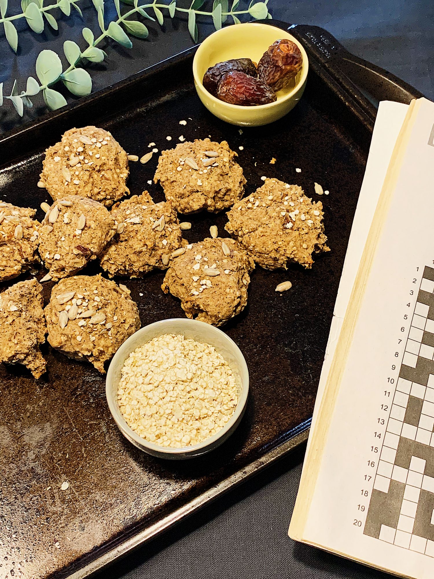 Galettes aux dattes et sarrasin