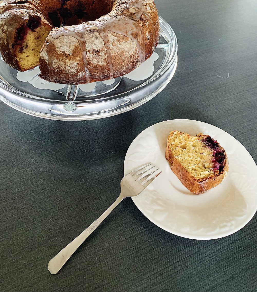 Gâteau Bundt aux bleuets et citron