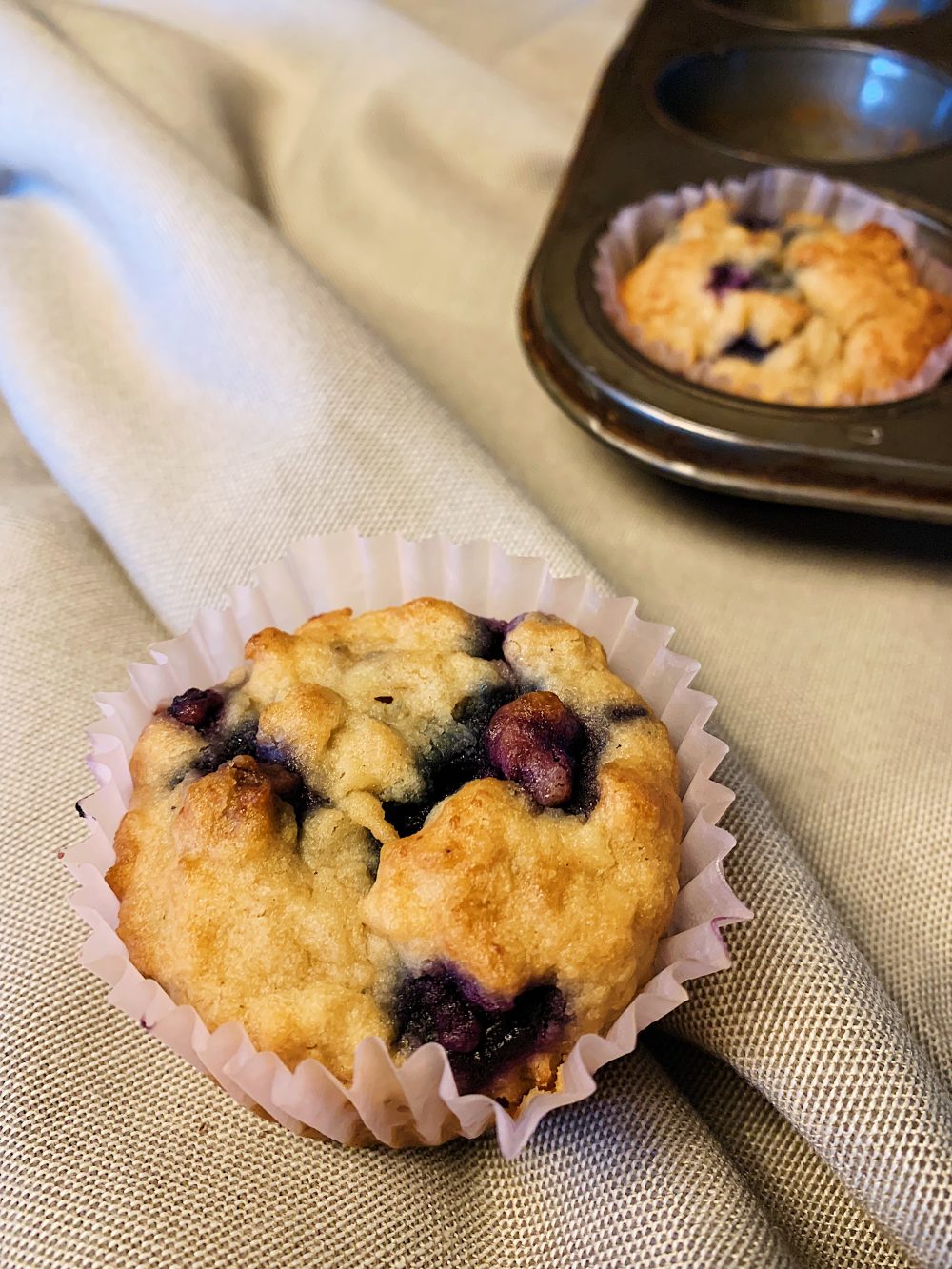 Muffins aux bleuets sans gluten