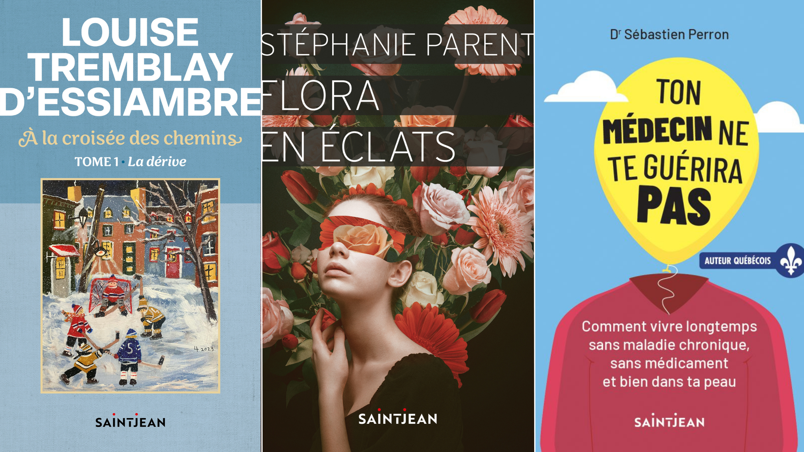 3 livres québécois à découvrir chez Saint-Jean Éditeur