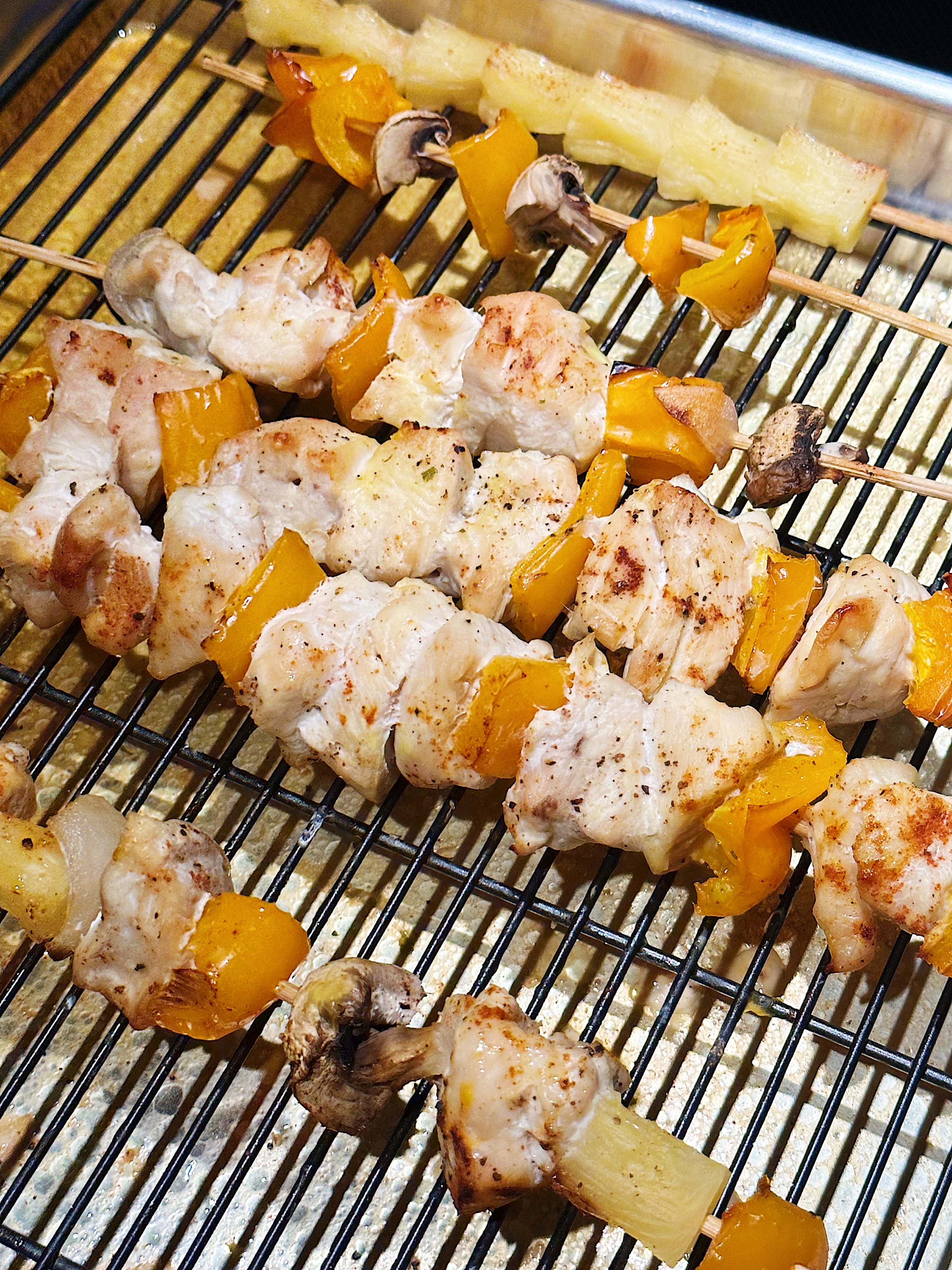 Brochettes de poulet à l&rsquo;ananas