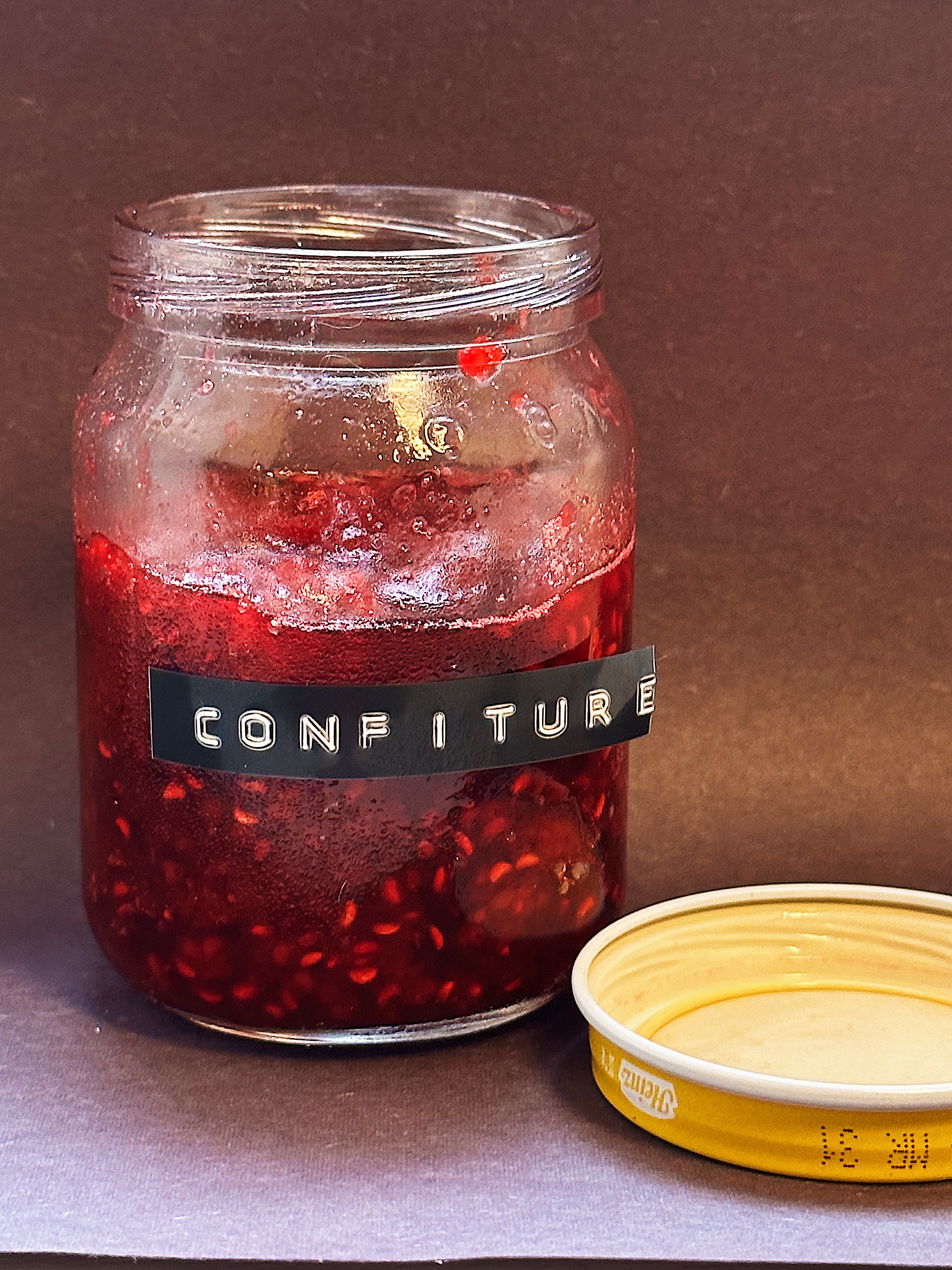 Confiture aux fraises et framboises (sans pectine)