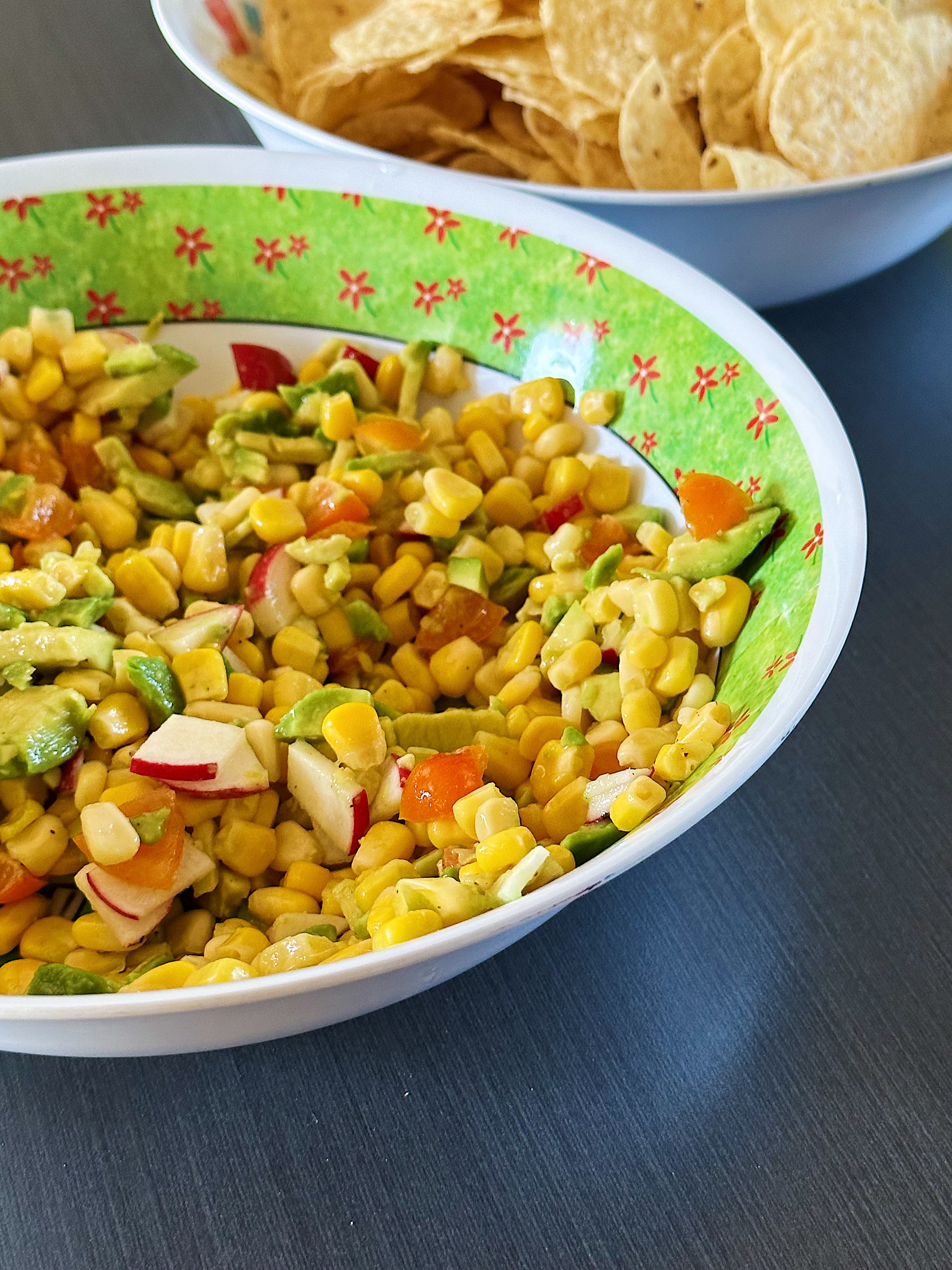 Salsa d&rsquo;avocat au maïs