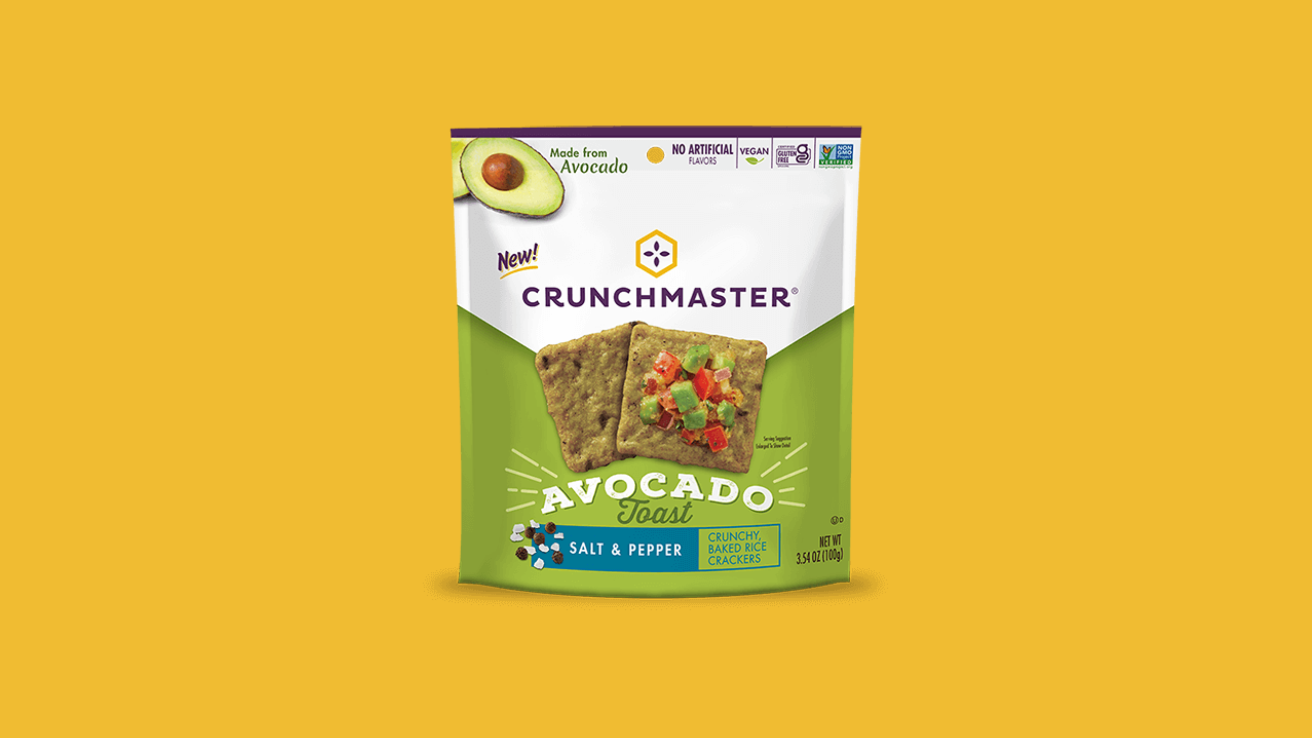 Craquelins Avocado Toast de Crunchmaster